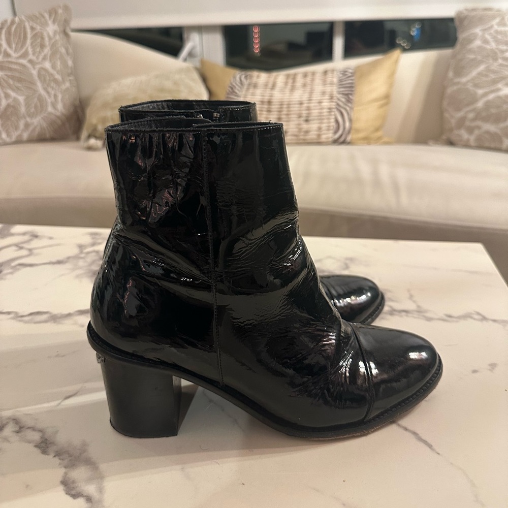 Zadig & Voltaire Patent Leather Boots